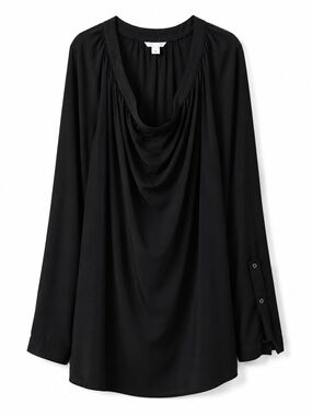 Ava & Viv Black Lightweight Layered Skirt.